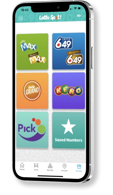 Western Canada Lottery Corporation Phone display